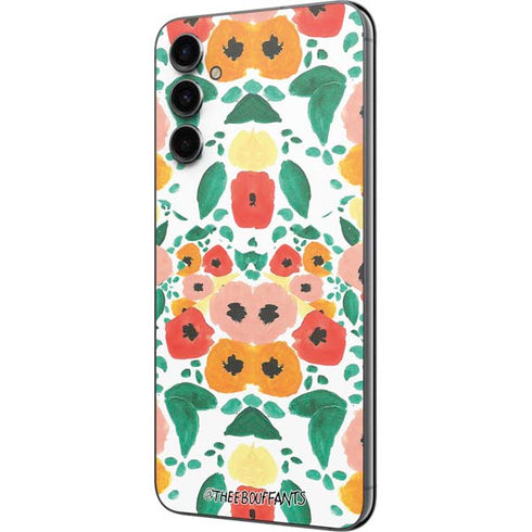 Bouffants and Broken Hearts Geometric Flowers Galaxy A14 5G Skin